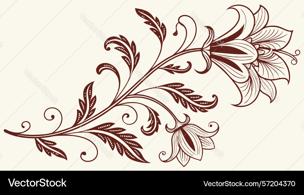 Bare tree branch with maple leaf accent design vector image