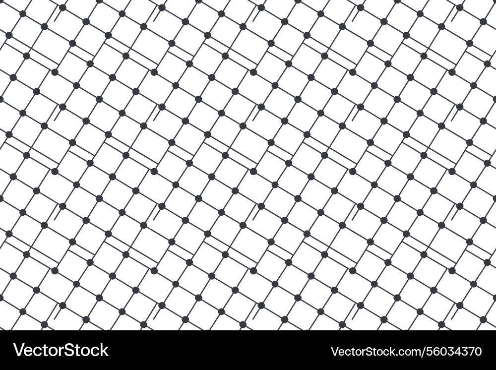 Diagonal grid pattern with dots seamless Diagonal grid pattern with dots seamless Vector Image