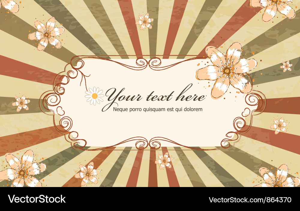 Frame with rays vector image