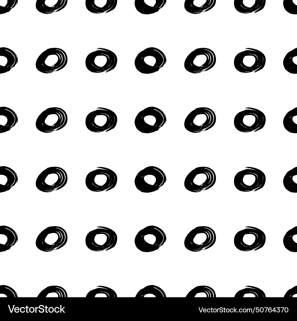 Seamless pattern with sketch circles shape Seamless pattern with sketch circles shape vector image