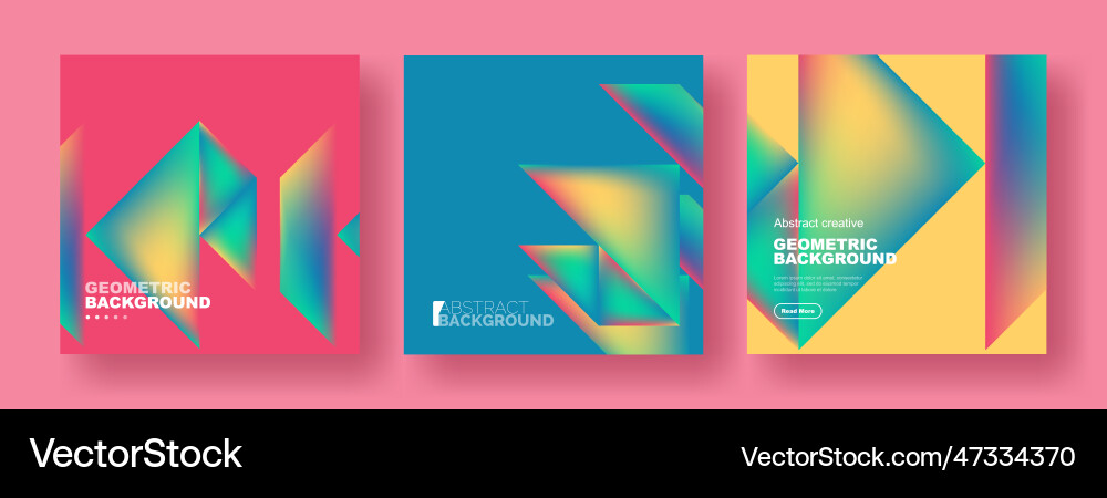 Set of abstract backgrounds - overlapping Vector Image