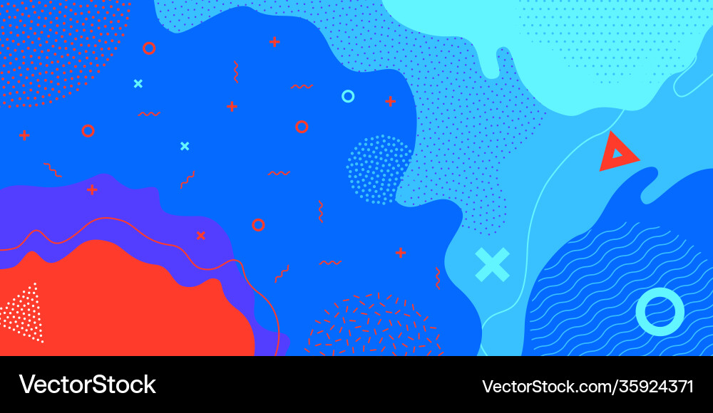 Background pattern abstract memphis color texture vector image