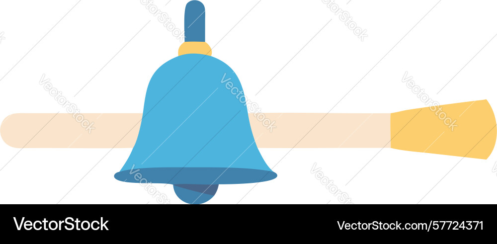 Bell notification with sliding control icon vector image
