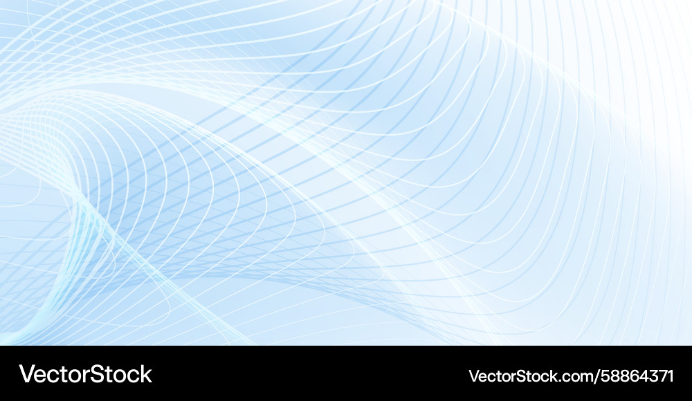 Light blue abstract lines create a dynamic Vector Image