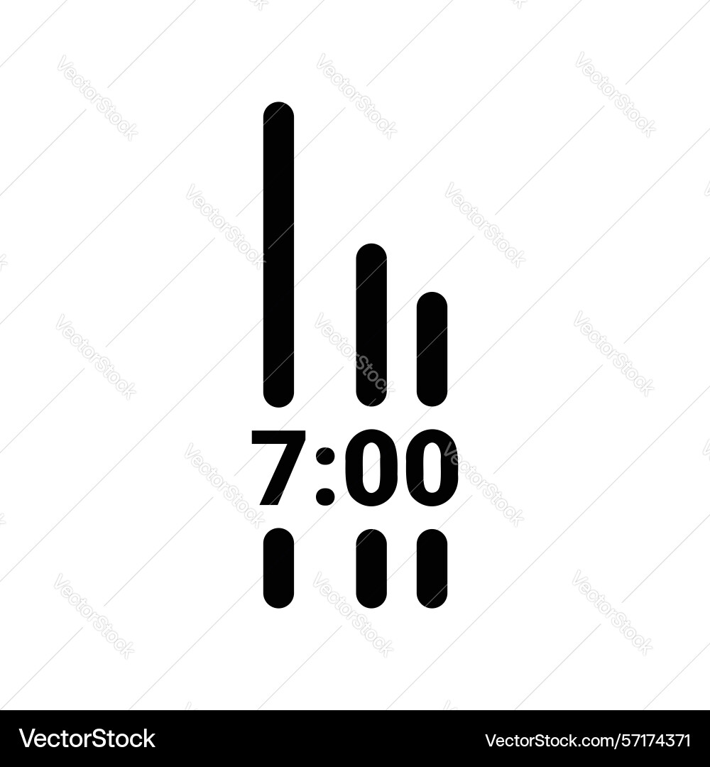 Simple icon alarm ui Vector Image