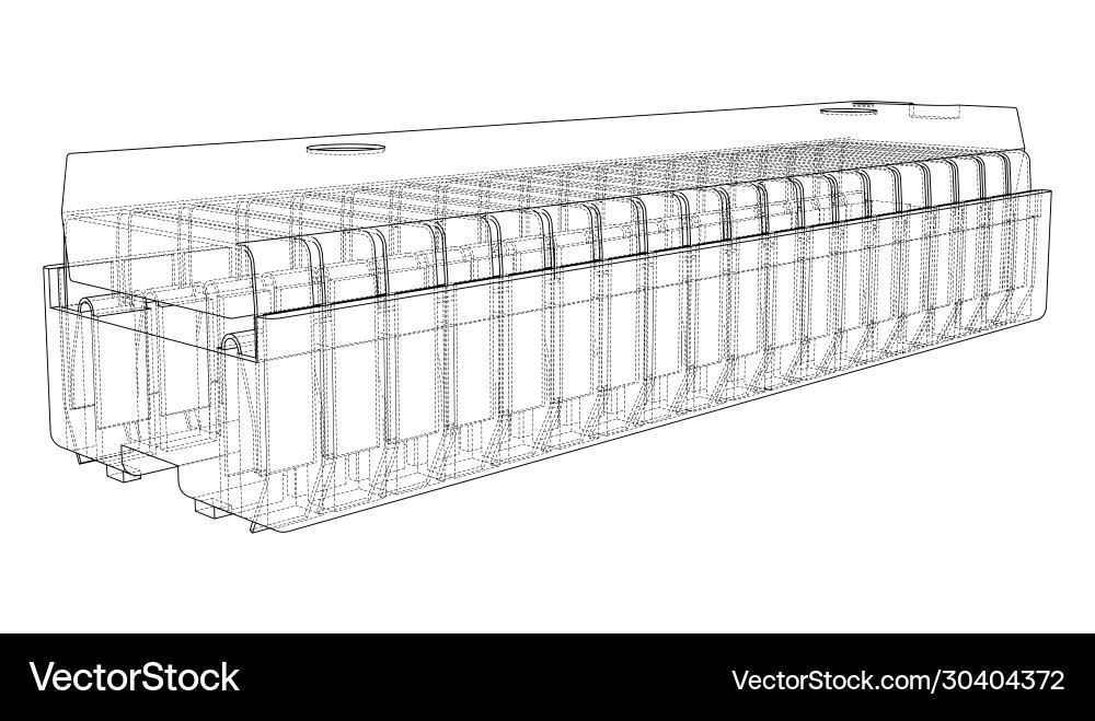 3d microchip rendering vector image