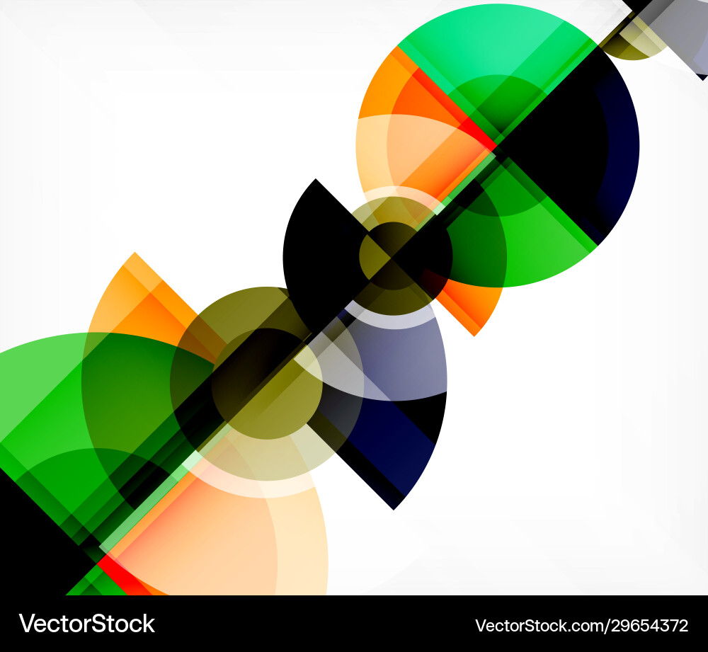 Abstract background circle and triangle design Vector Image