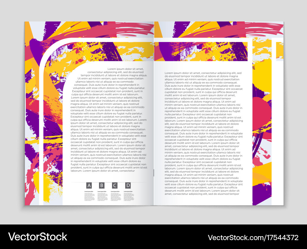 Abstract layout background set for art Vector Image