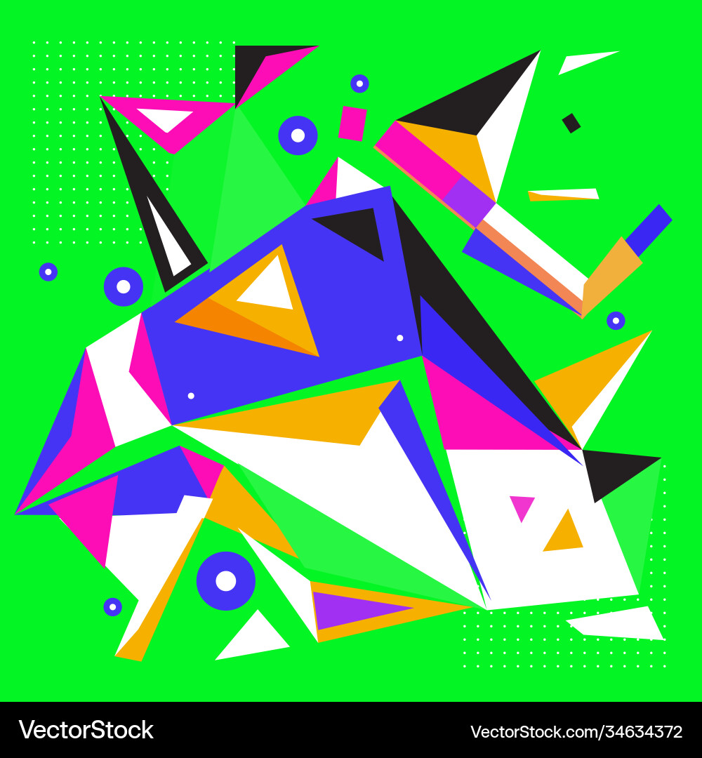 Abstract modern triangles background pattern vector image