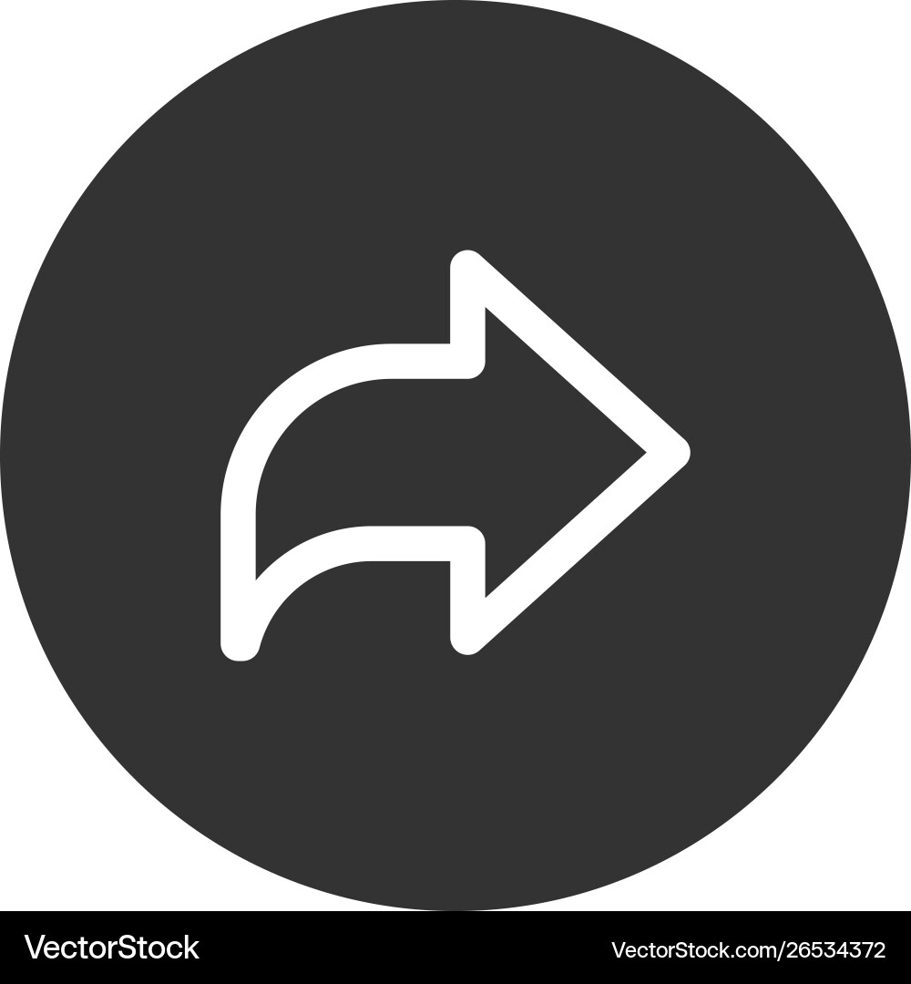 Arrow icon in modern style for web site Arrow icon in modern style for web site vector image