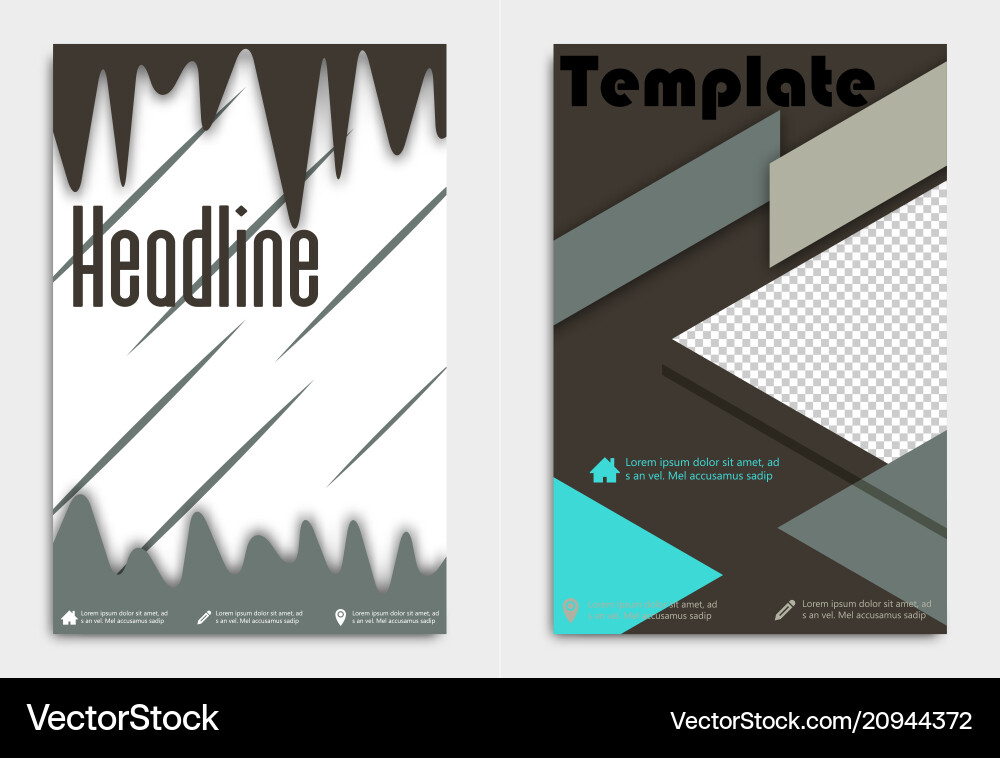 Business card template with background pattern Vector Image