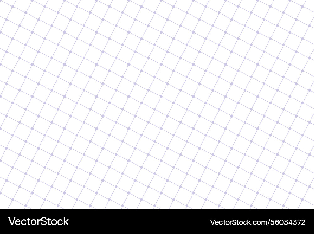 Diagonal grid pattern with dots seamless Diagonal grid pattern with dots seamless Vector Image