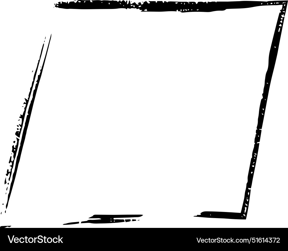 Frame parallelogram texture element outline Frame parallelogram texture element outline vector image