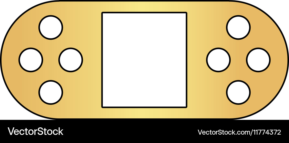 Game console computer symbol Vector Image
