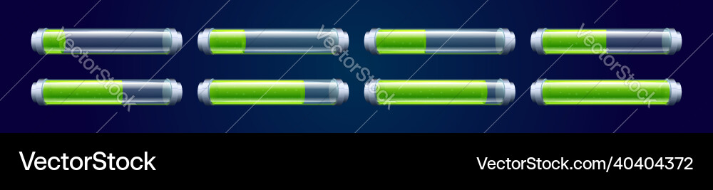 Loading Progress Bars - Game UI vector image