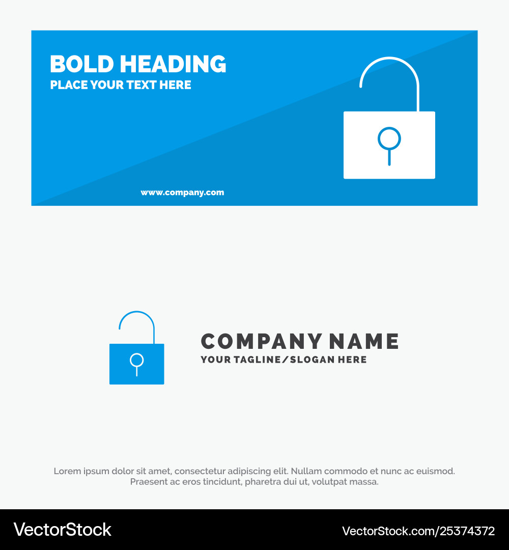 Lock unlocked user interface solid icon website Lock unlocked user interface solid icon website vector image