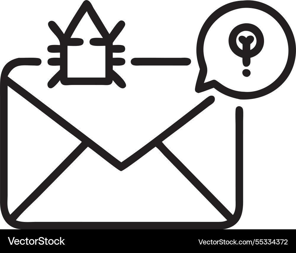 New email notification displaying inbox alert Vector Image
