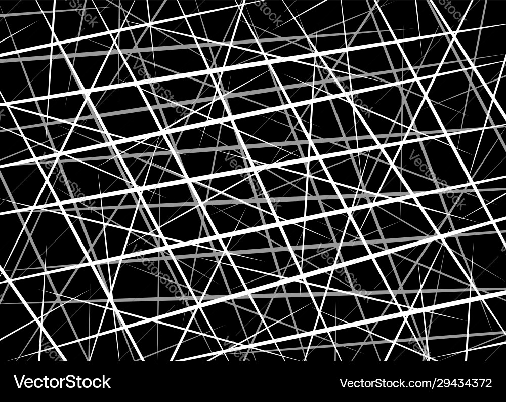 Random chaotic lines scattered line Random chaotic lines scattered line vector image