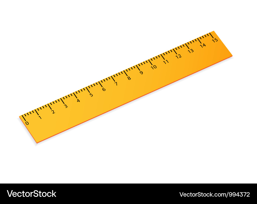 Ruler isolated on white Vector Image