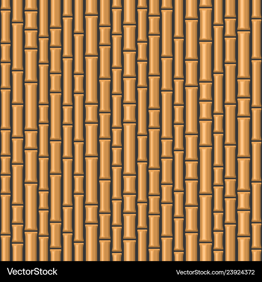 Seamless bamboo background pattern on dark back Vector Image