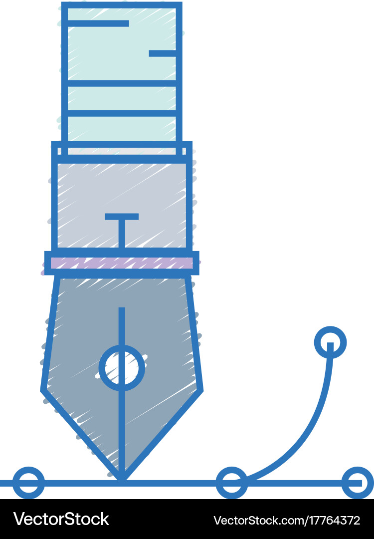 Stift Objekt-Design-Tool zum Schreiben vektorbild