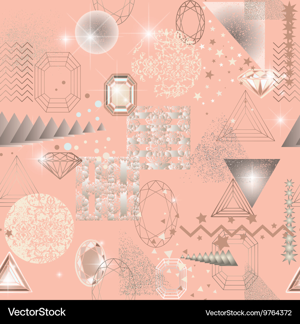 Trendy modern seamless pattern with abstract Vector Image