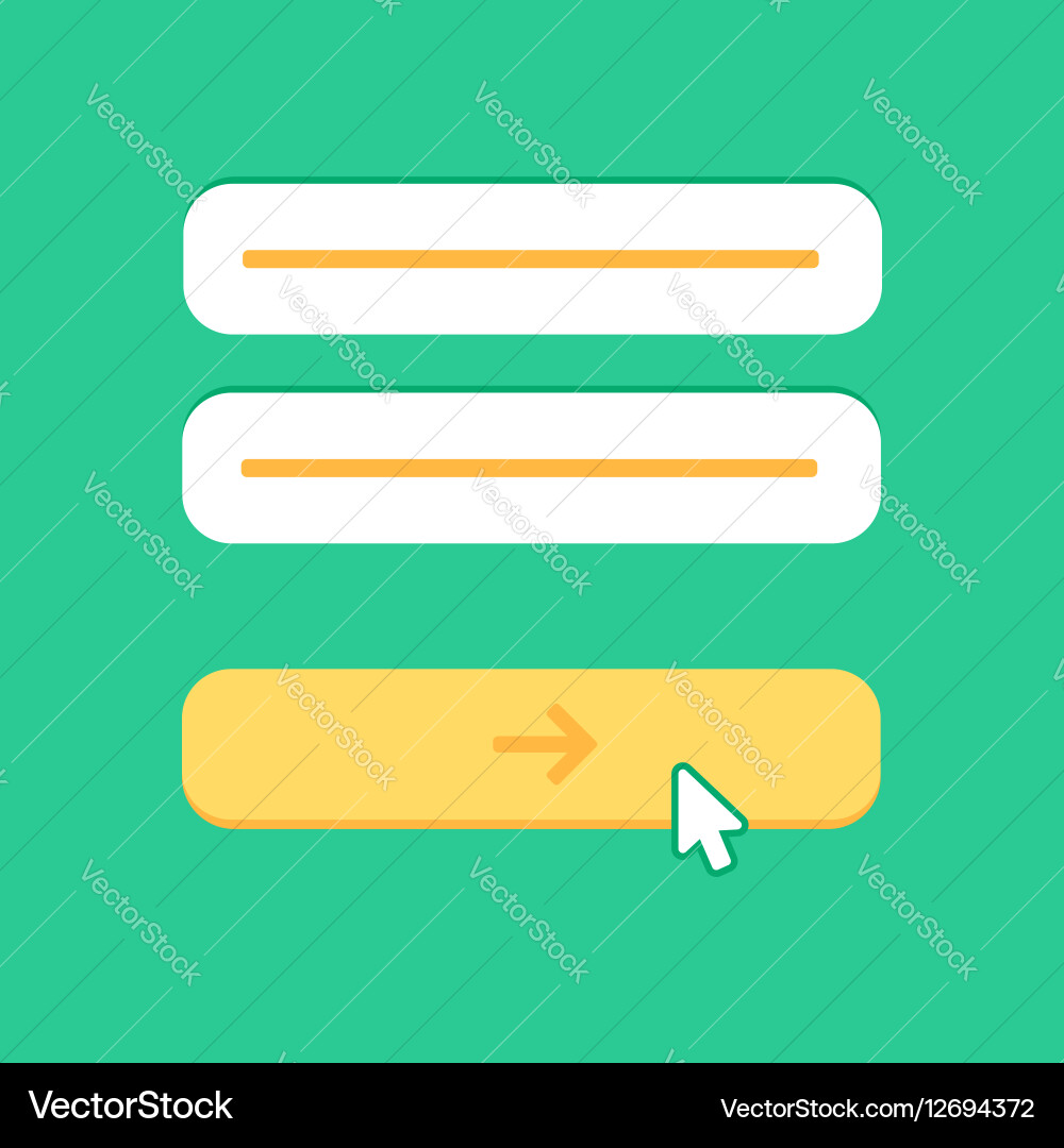 Web template of computer login form Vector Image