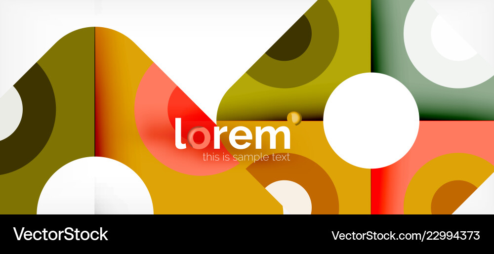 Abstract round elements composition background Vector Image