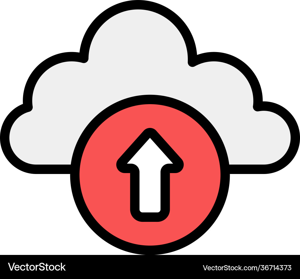 Cloud uploading Vector Image