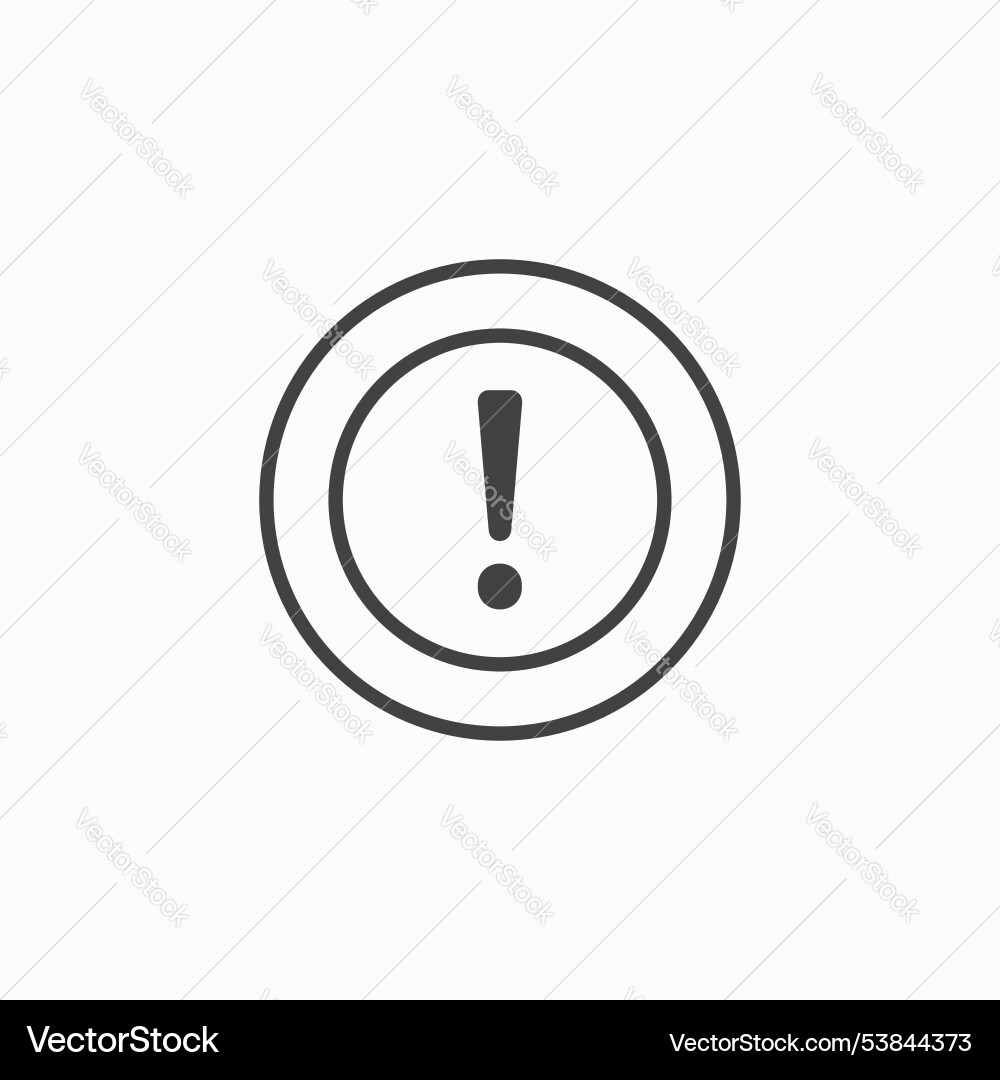 Exclamation button icon set Exclamation button icon set vector image