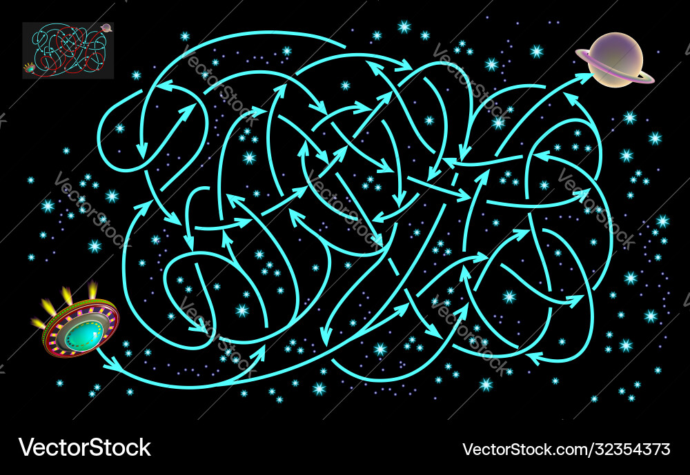 Logic puzzle game with labyrinth for children Logic puzzle game with labyrinth for children vector image