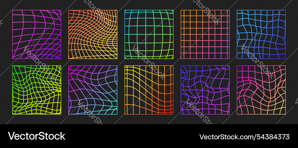 Psychedelic checkerboard gradient waves groovy Psychedelic checkerboard gradient waves groovy vector image