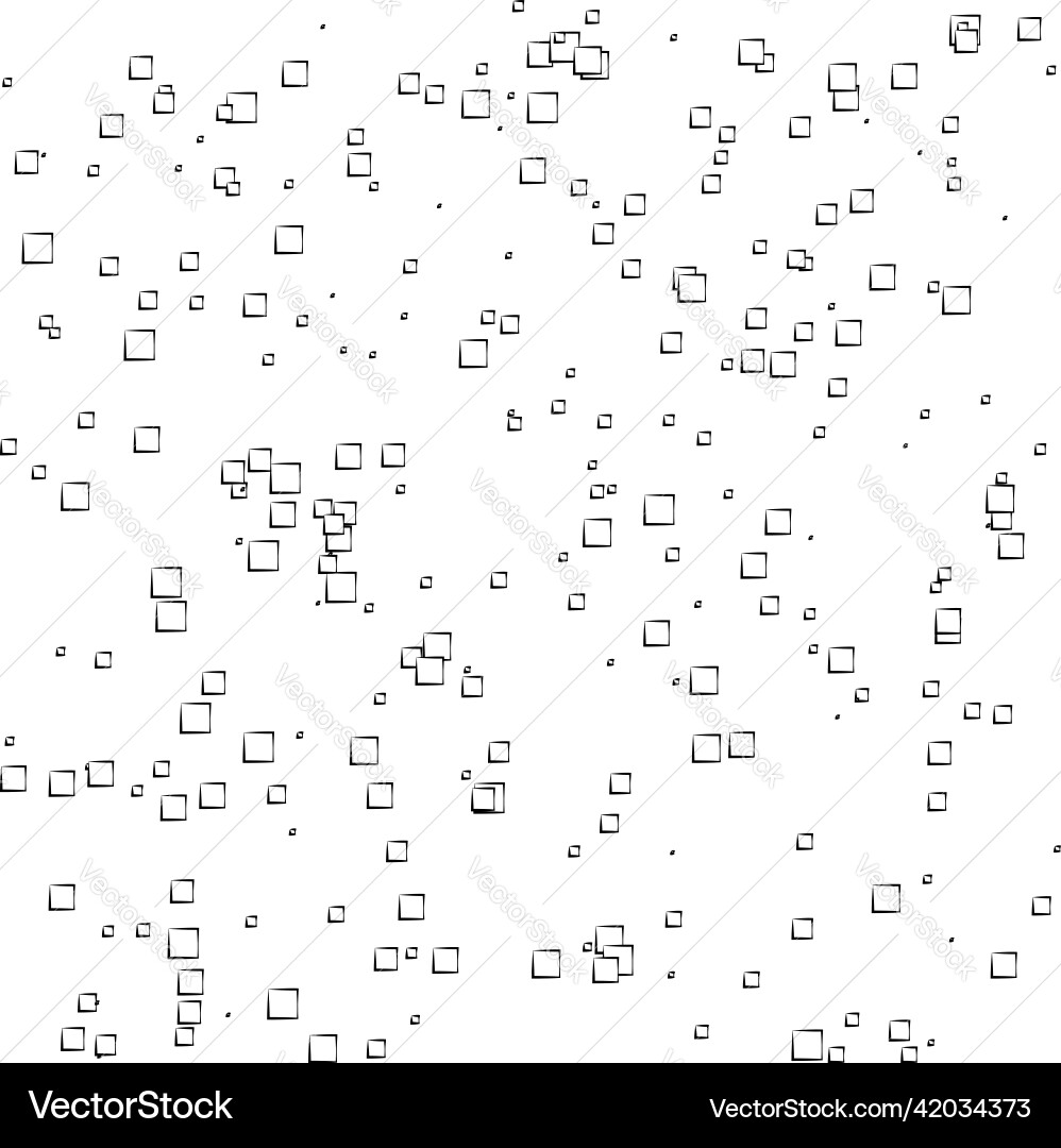 Random scattered squares pattern texture element Random scattered squares pattern texture element vector image