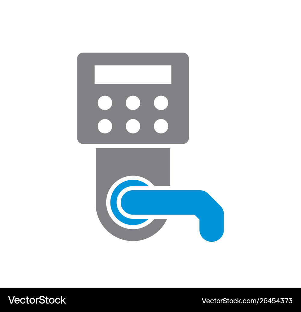 Smart lock icon on background for graphic and web Smart lock icon on background for graphic and web vector image