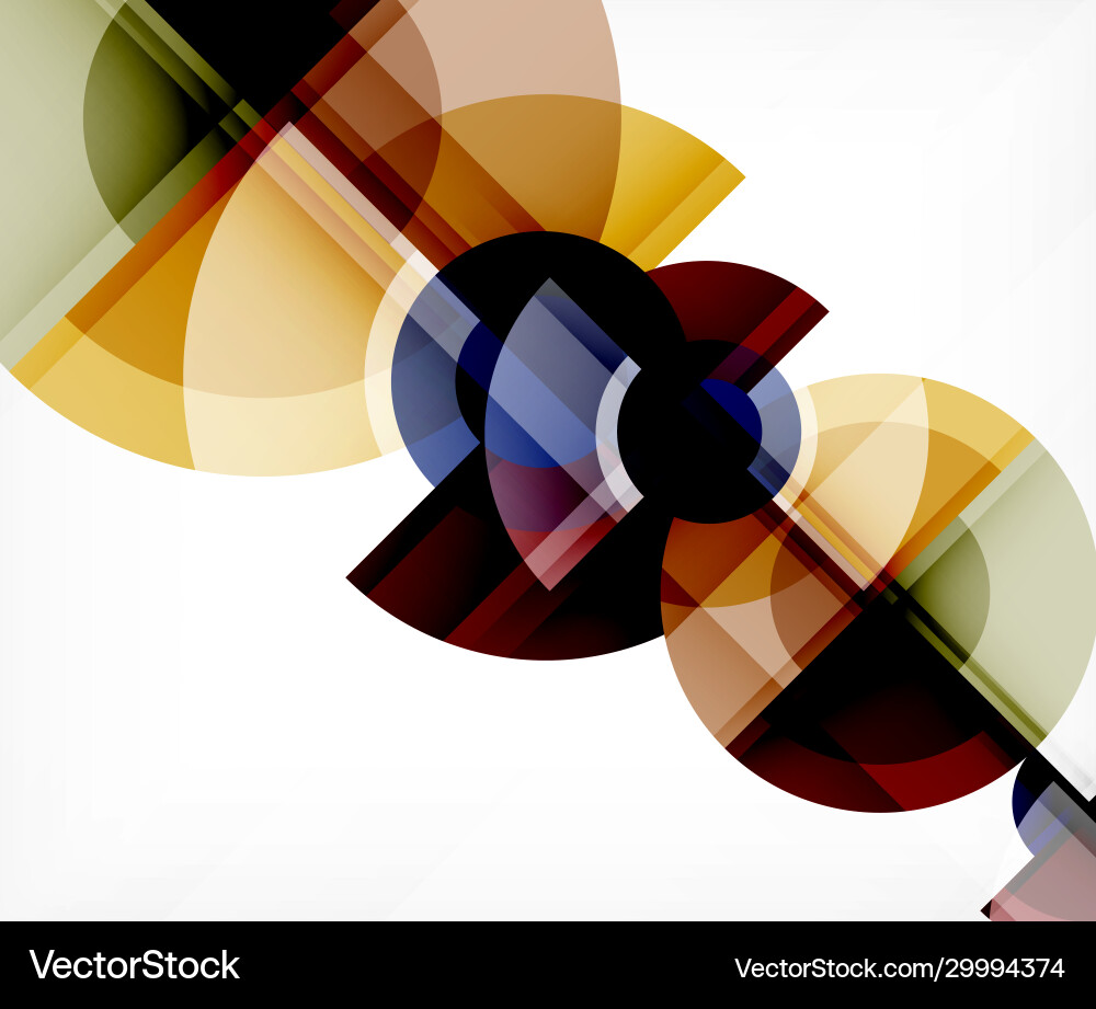Abstract background circle and triangle design Vector Image