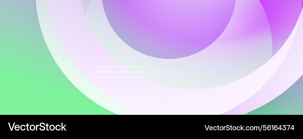 Abstract design smooth gradients overlapping Vector Image