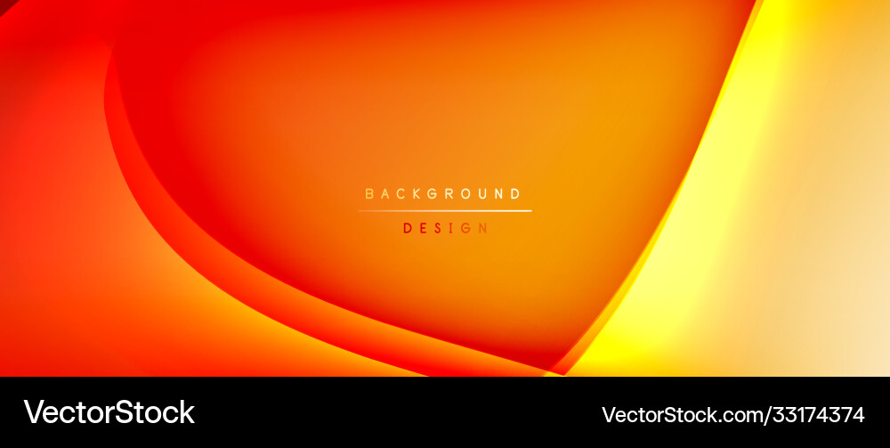 Fluid gradient waves with shadow lines and glowing Fluid gradient waves with shadow lines and glowing Vector Image
