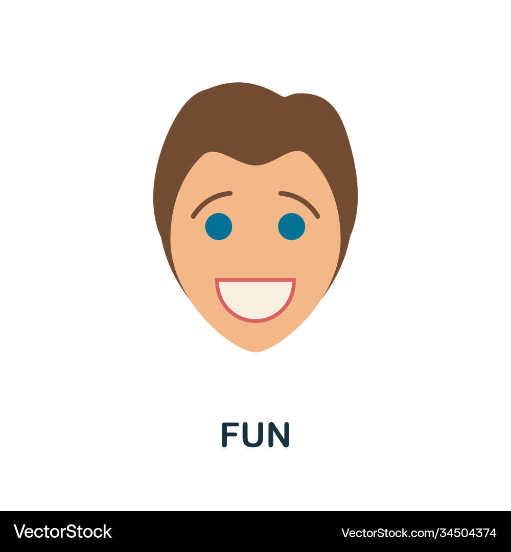 Fun icon simple element from core values Vector Image
