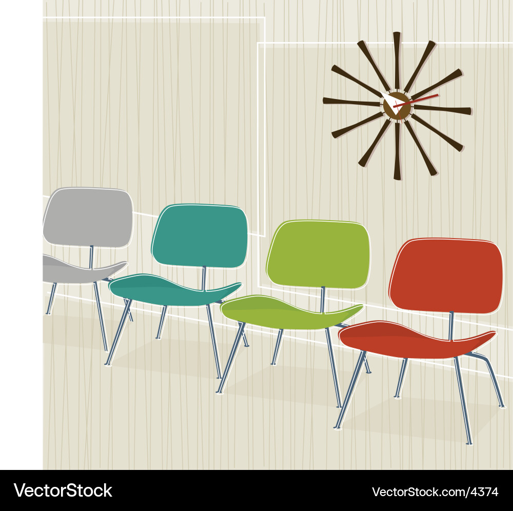 Vintage Chairs Vector Image