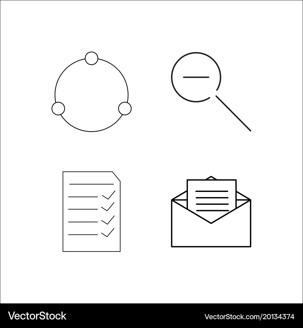 Web einfache lineare Icon setsimple Umriss Icons vektorbild