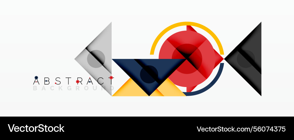 Abstract geometric composition with intersecting Abstract geometric composition with intersecting vector image