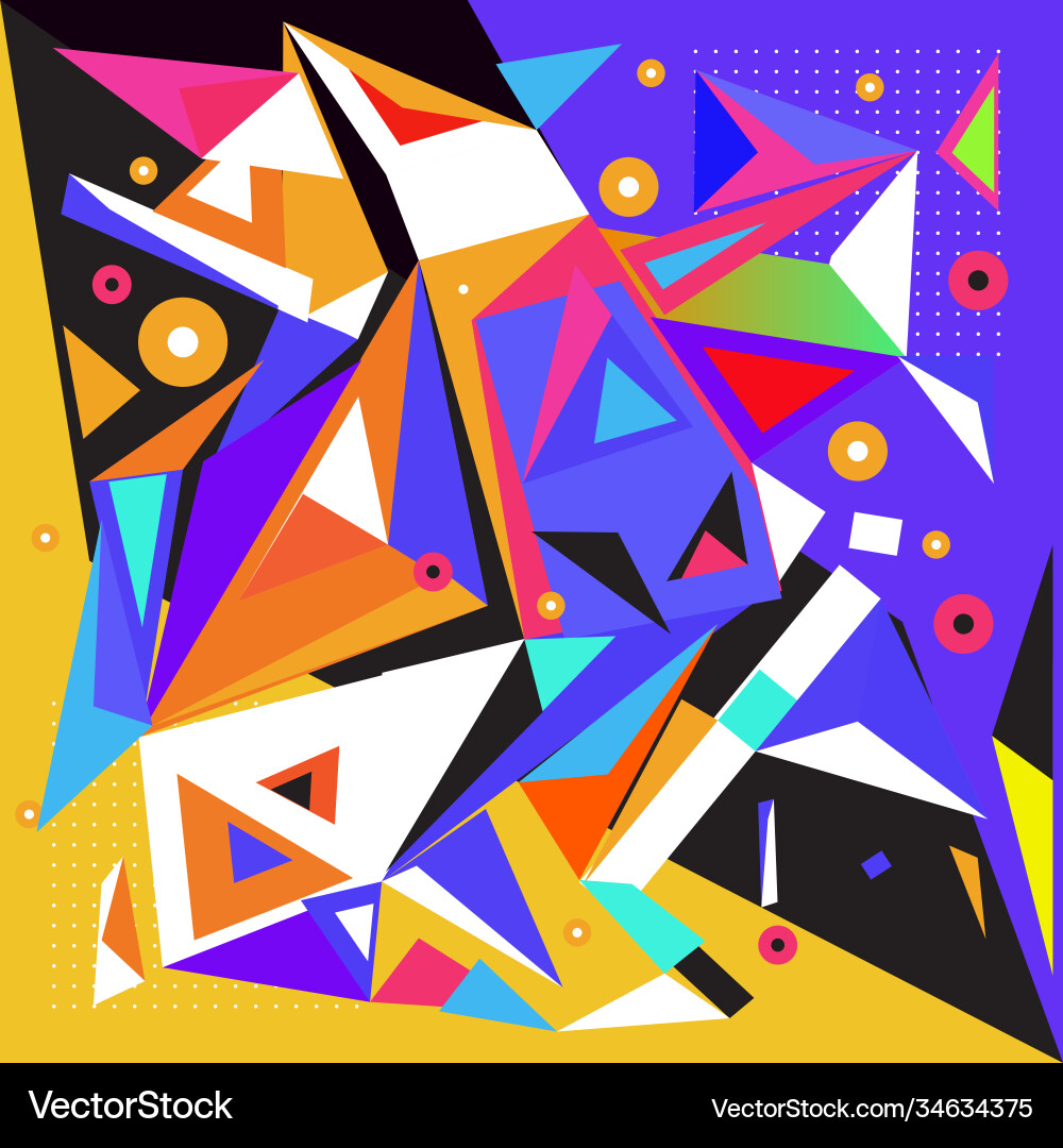 Abstract modern triangles background pattern vector image