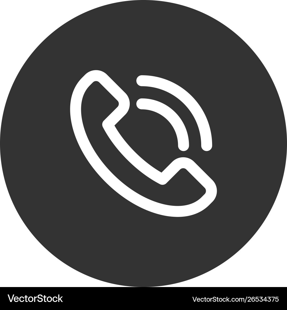 Call icon in modern style for web site and mobile Call icon in modern style for web site and mobile Vector Image