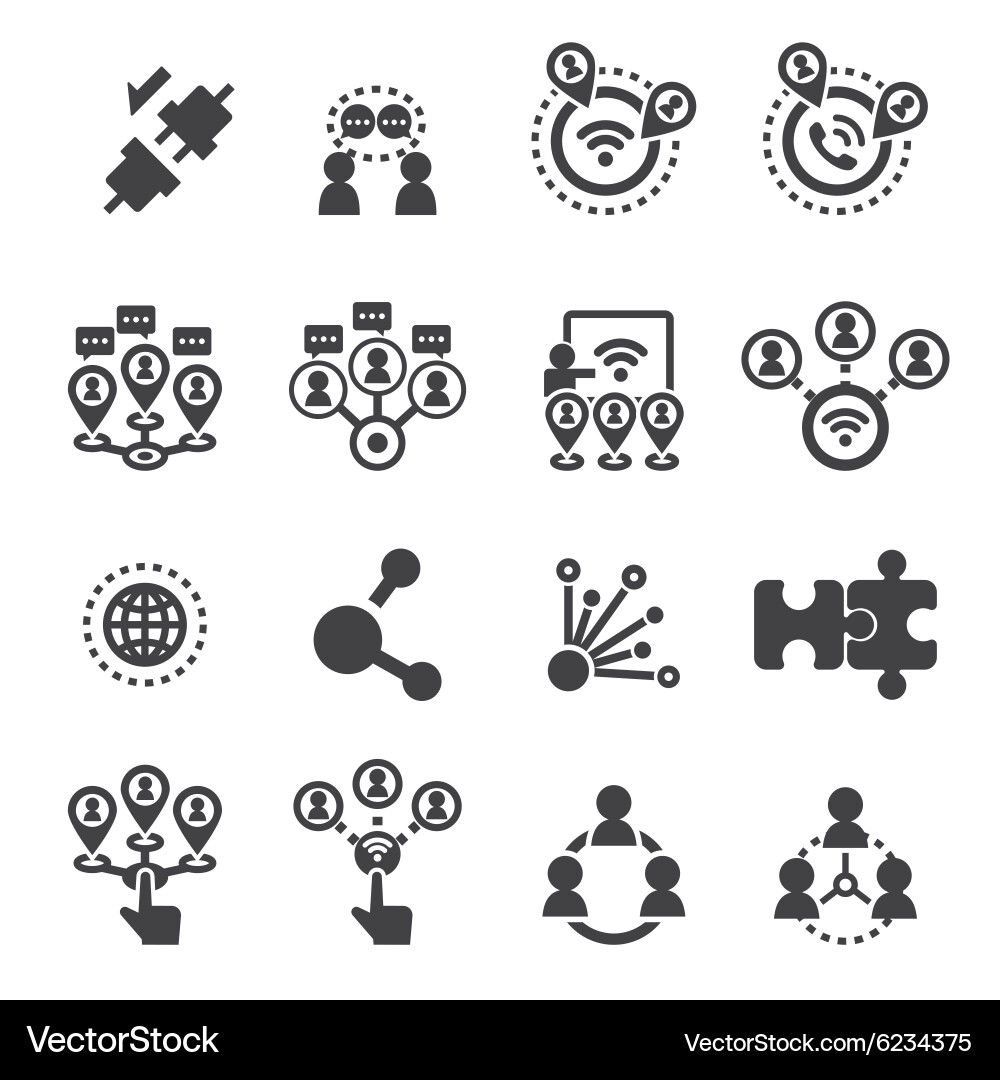 Connectivity Icon Set vector image