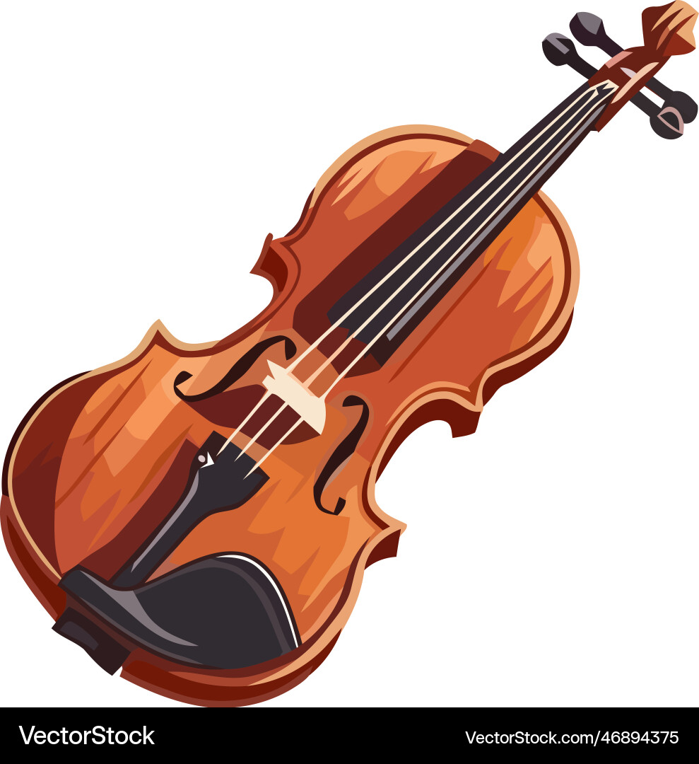 Fiddle string instruments musical icon Fiddle string instruments musical icon vector image