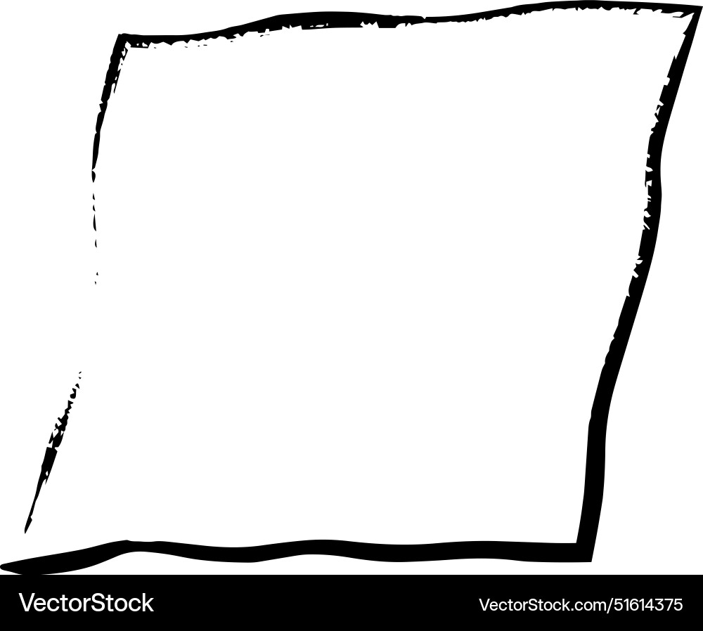 Frame parallelogram texture element outline Frame parallelogram texture element outline vector image