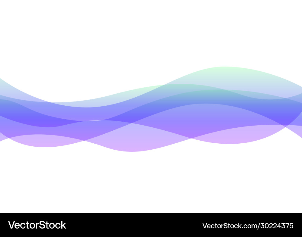 Pastel multicolor wave layer abstract background vector image