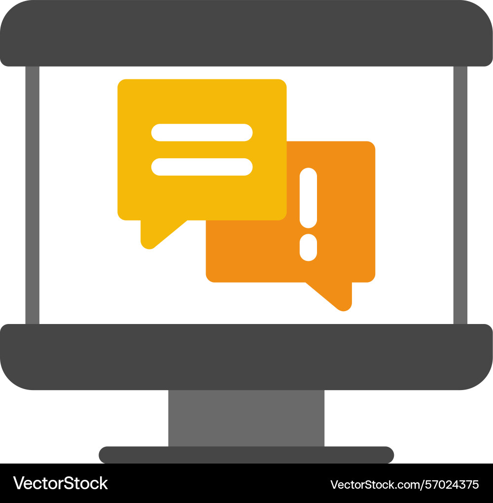 Qa session flat style icon design vector image