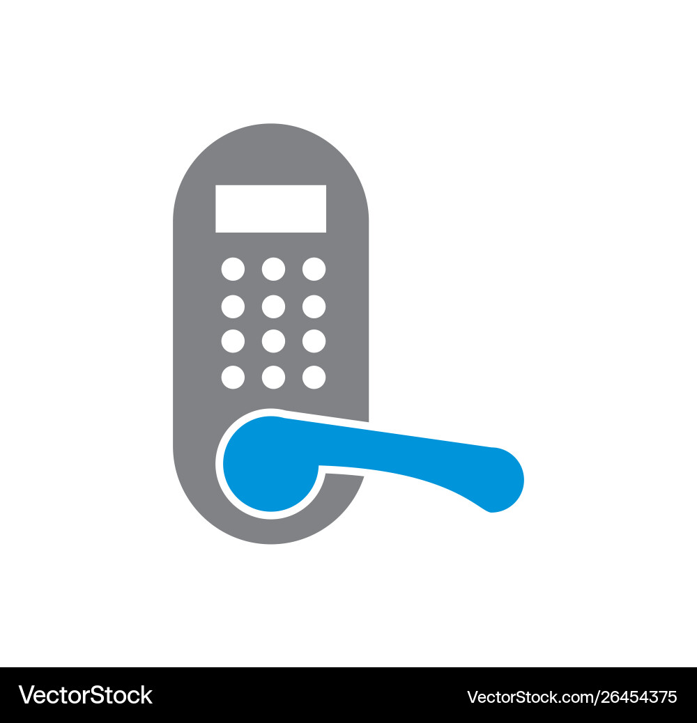 Smart lock icon on background for graphic and web Smart lock icon on background for graphic and web Vector Image