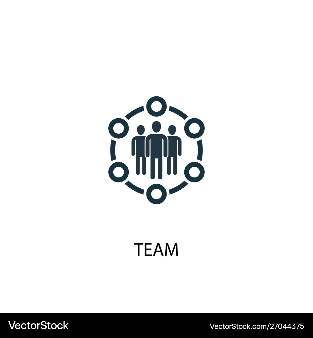 Team icon simple element Vector Image
